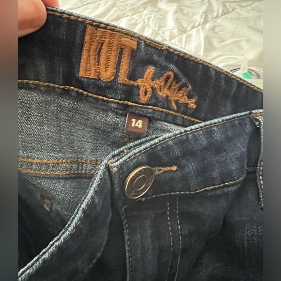 Kut From the Kloth Katy Ankle Straight Leg Denim Jeans. Size 14. - Picture 4 of 11